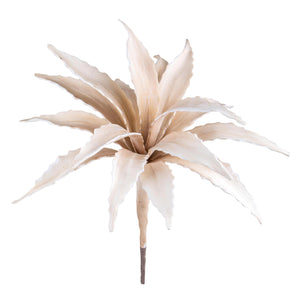 Set 2 Dracena Pianta Artificiale Foam Altezza 65 cm Beige