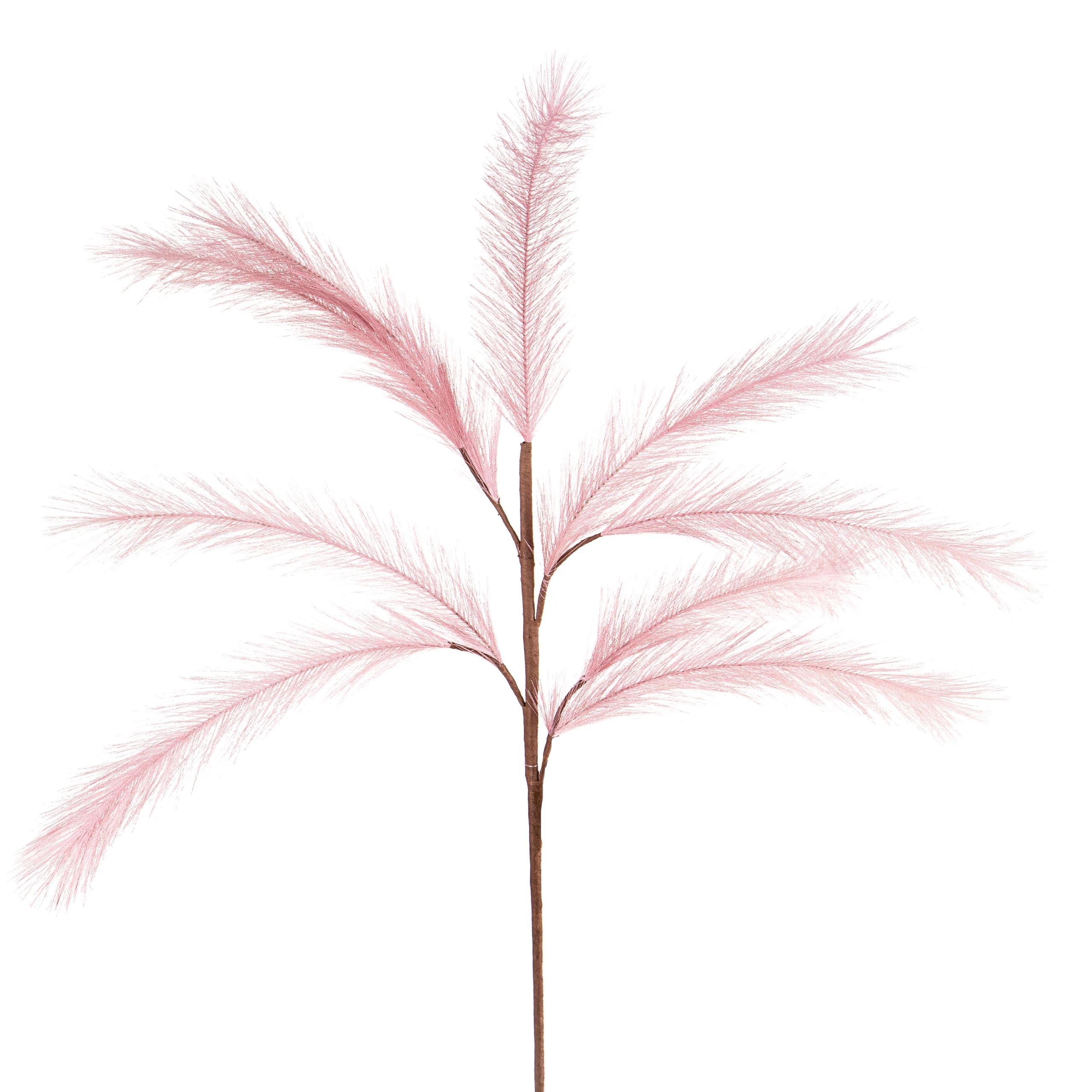 Set 8 Pampas Artificiale con 11 Diramazioni Altezza 65 cm Rosa