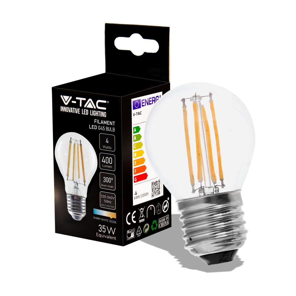 4W G45 Filamento Bulb 3000K E27