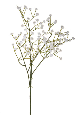 Set 24 Rami Artificiale di Gypsophila Altezza 59 cm Bianco