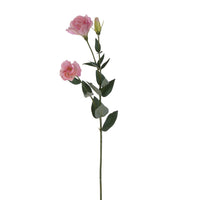 Set 8 Lisianthus Artificiali Composto da 3 Fiori Altezza 75 cm Rosa