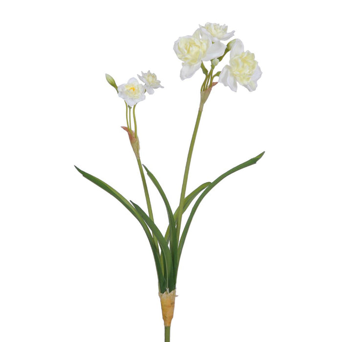 Set 12 Narciso con 2 Fiori Artificiali Altezza 67 cm