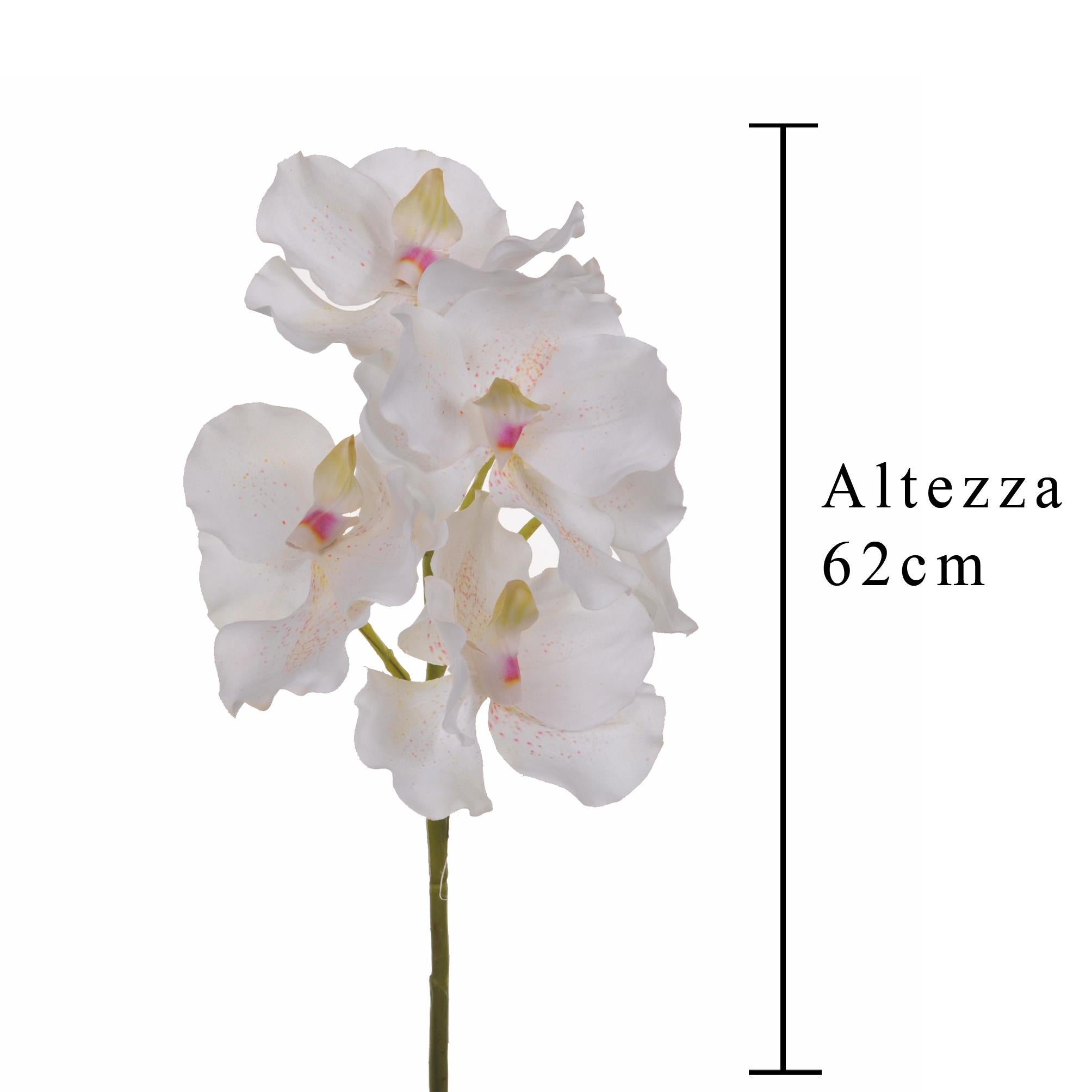 Set 3 Orchidea Artificiali Vanda Altezza 62 cm