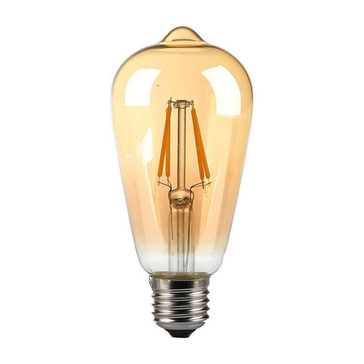 8W LED LED ST64 Copertura Amber Filamento Bulb 2200K E27