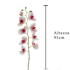 Phalaenopsis Artificiale Altezza 95 cm Bianco