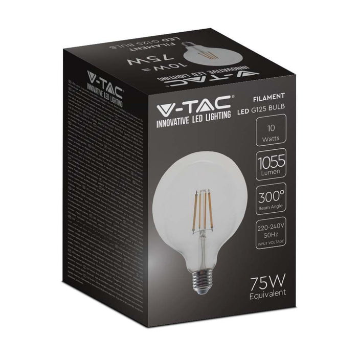 Lampadina led a Bulbo 10W con filamento G125 4000K E27