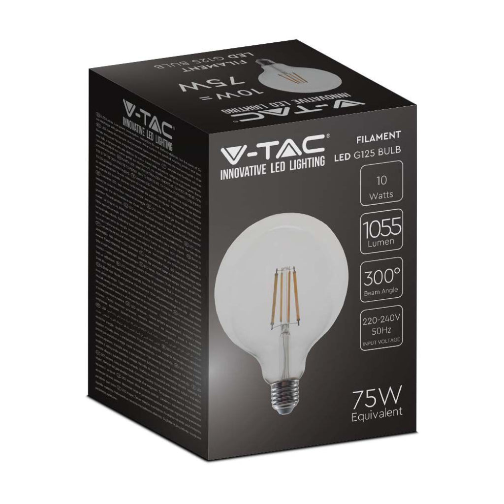 Lampadina led a Bulbo 10W con filamento G125 6500K E27