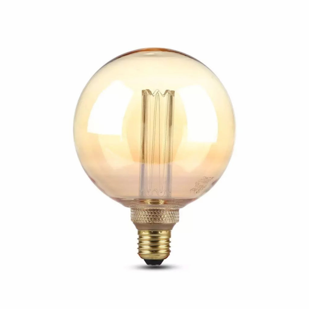 4W LED G125 Copertura Amber Filamento Bulb 2200K E27