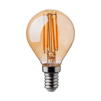 4W P45 Filamento Bulb Amber Cover 2200K E14