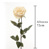 Set 4 Rose Artificiali Calista Altezza 72 cm