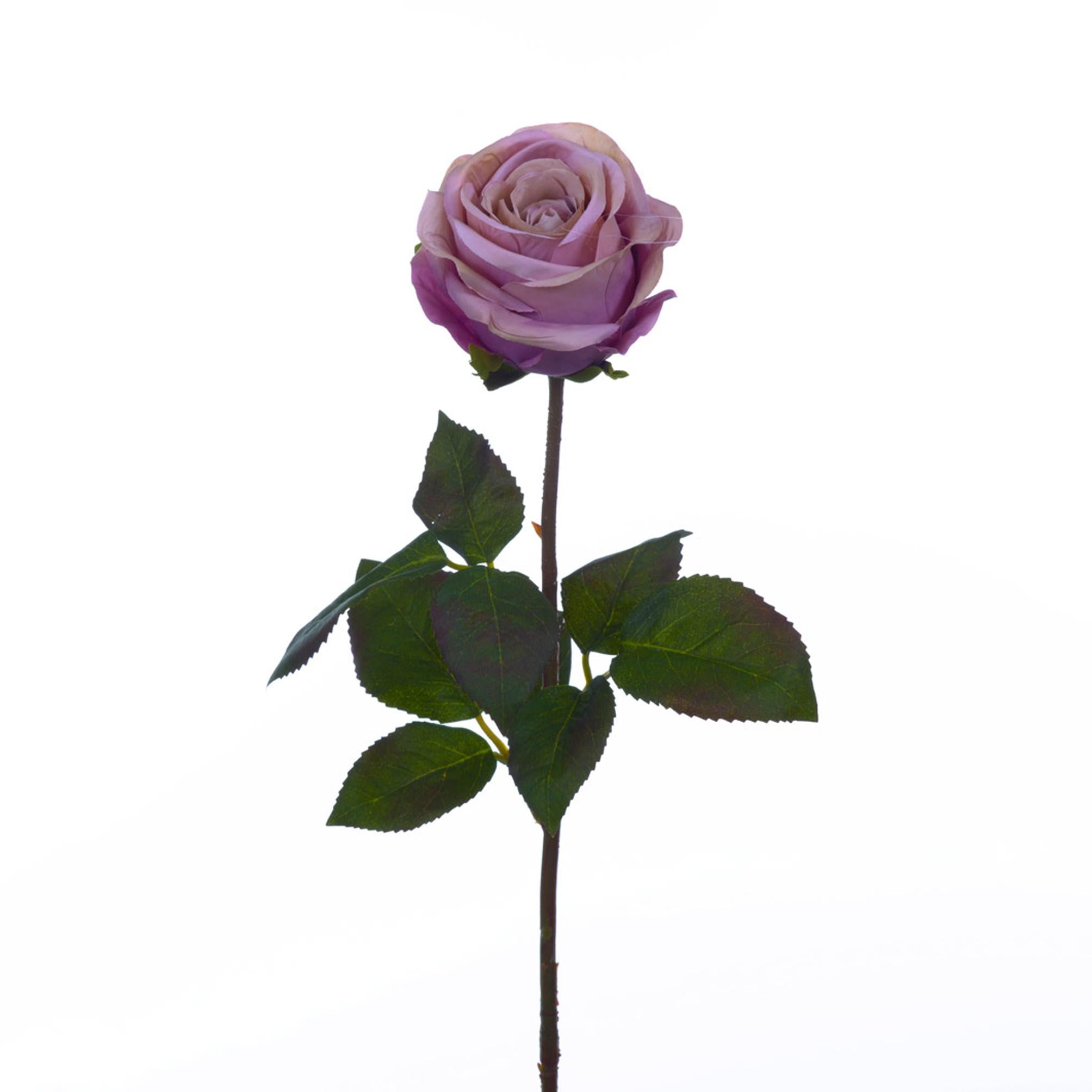 Set 6 Rose Artificiali Romantica Altezza 64 cm