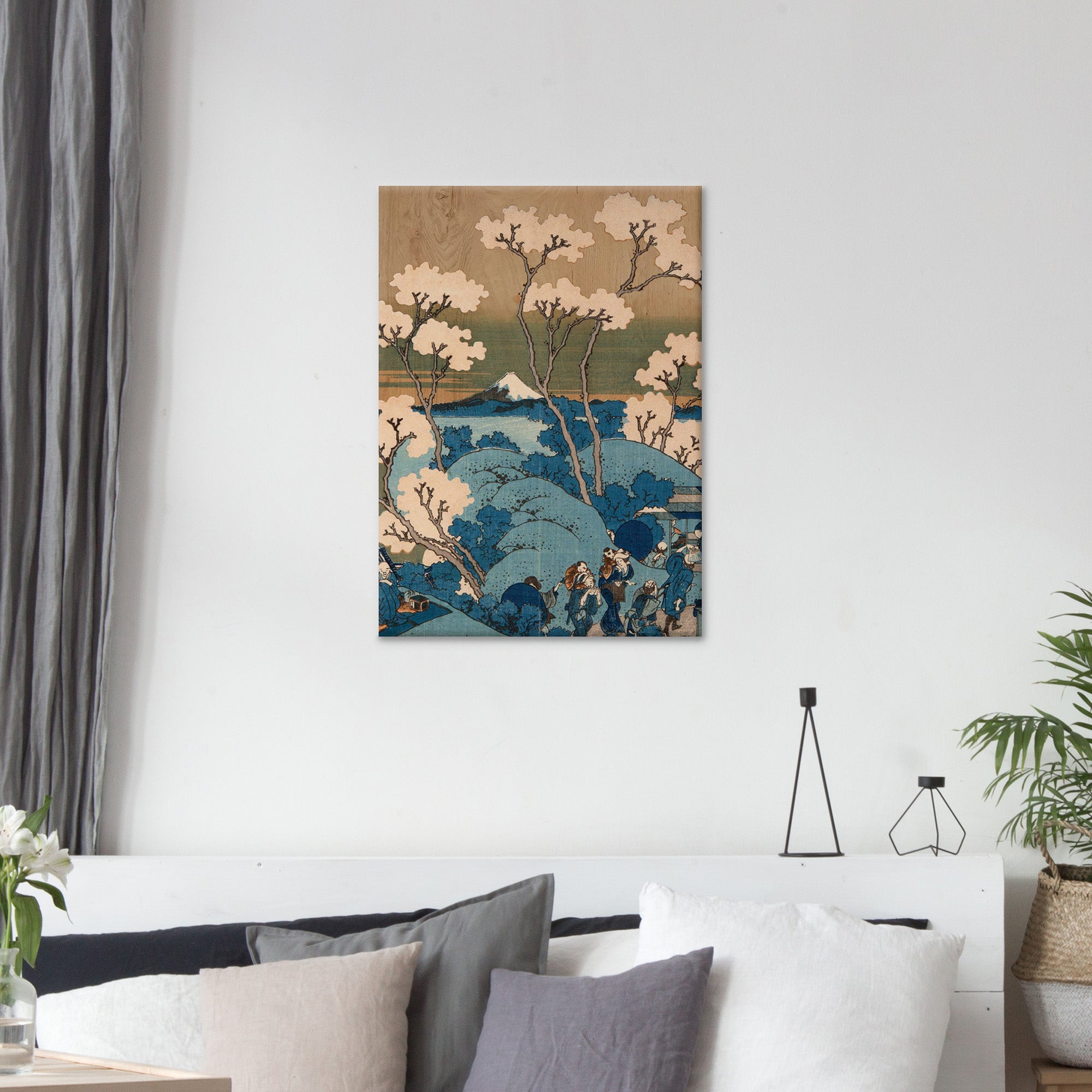 Quadro in Legno Stampato Japanese Flower 47x67 *FSC