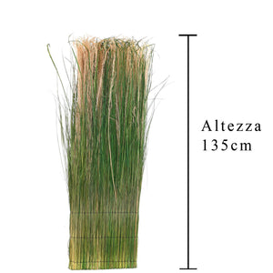 Parete di Erba Artificiale Altezza 135 cm Verde