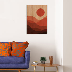 Quadro in Legno Stampato Desert Sunset 47x67 *FSC