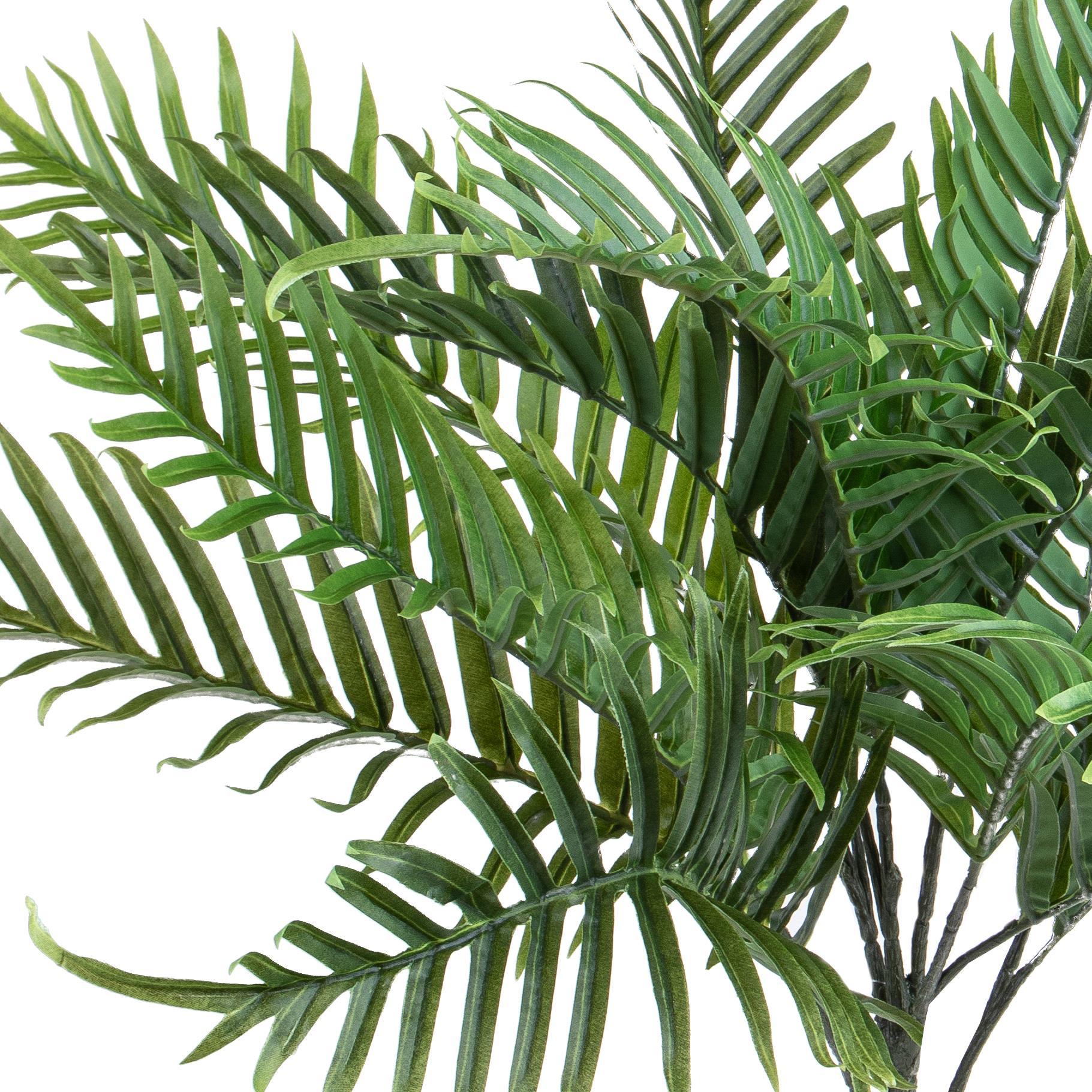 Areca Artificiale con 14 Foglie Altezza 66 cm Verde