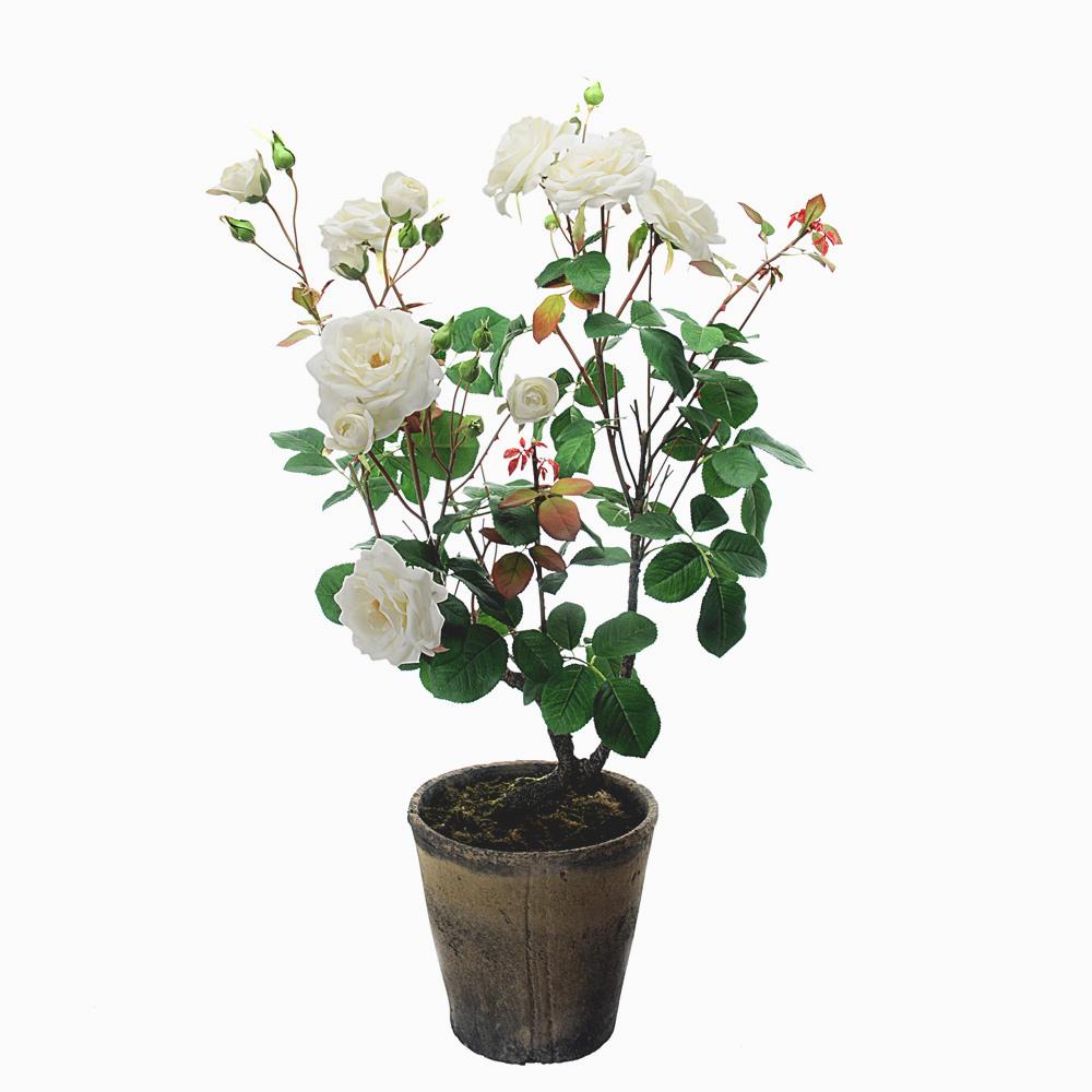 Rose Artificiali con Vaso Altezza 92 cm