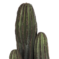 Set 2 Pianta di Cactus Artificiale con Vaso Altezza 24 cm Verde