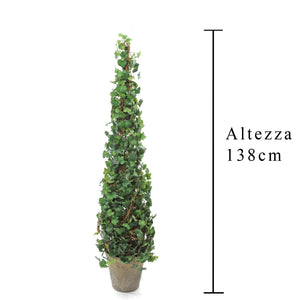 Edera Artificiale cono Altezza 138 cm Verde