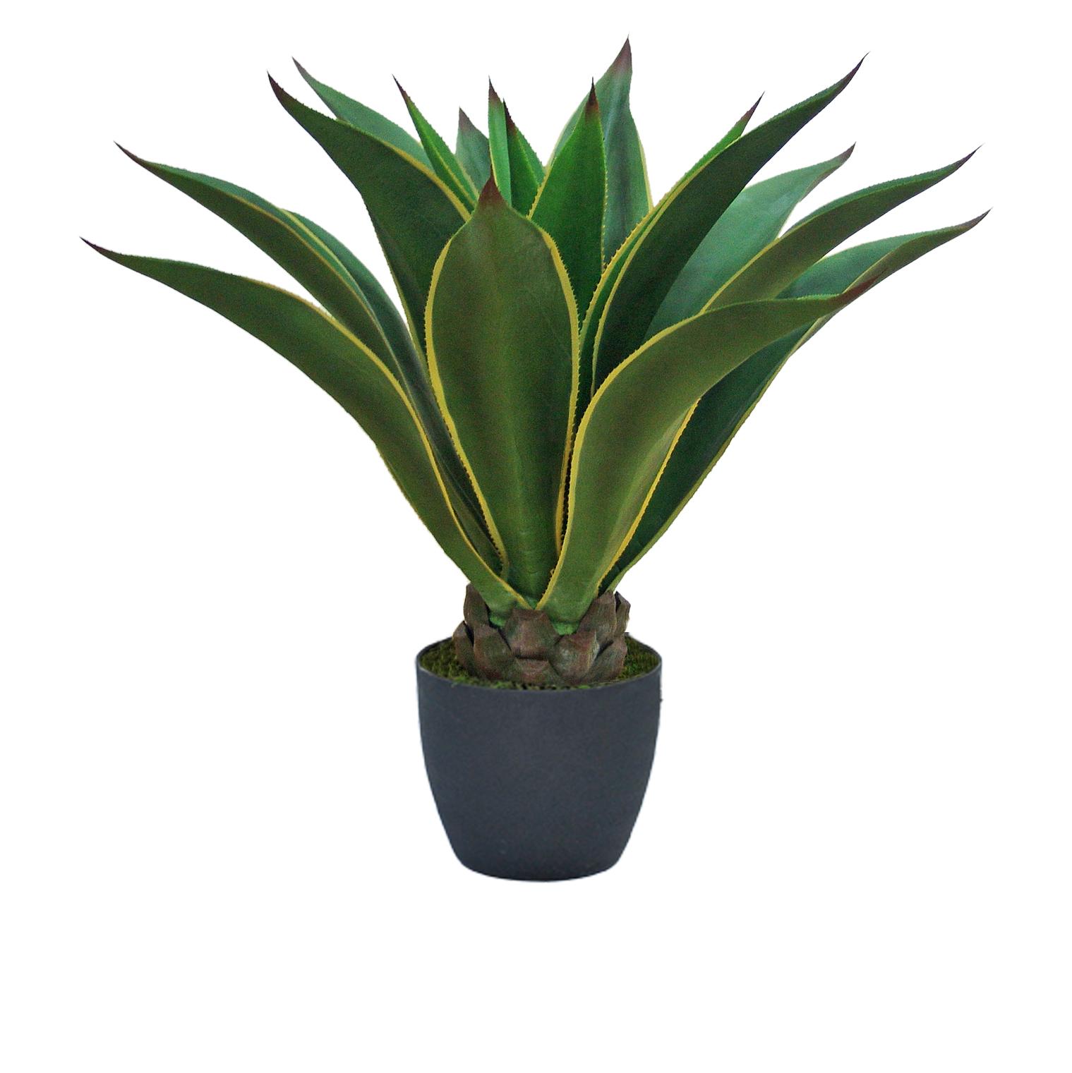 Pianta Artificiale di Agave attenuata con Vaso Altezza 98 cm Verde