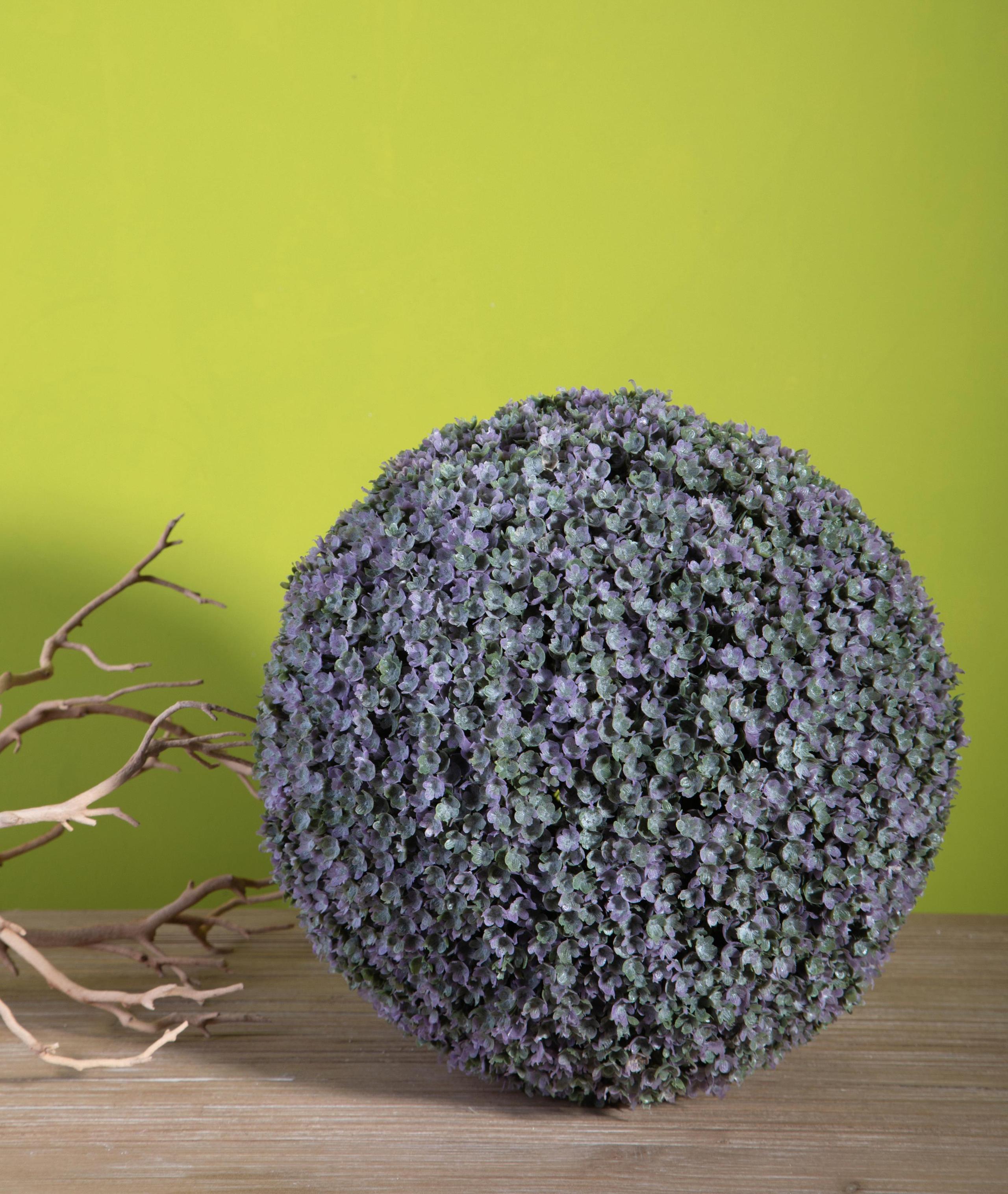 Sfera di Senecio Artificiale Larghezza 28 cm Verde