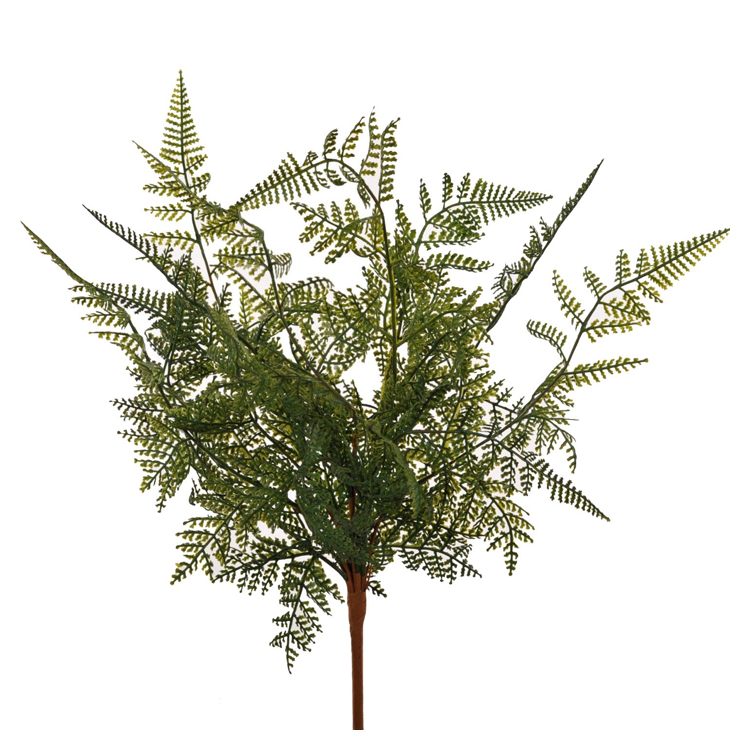 Set 3 Piante Artificiali Boston Fern con 15 Diramazioni Altezza 42 cm Verde