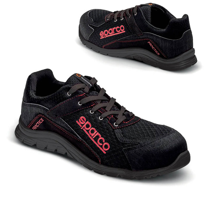 Scarpe antinfortunistiche Scarpa antinfortunistica S1P ESD SRC Nero rosso Practice Nigel Sparco 44