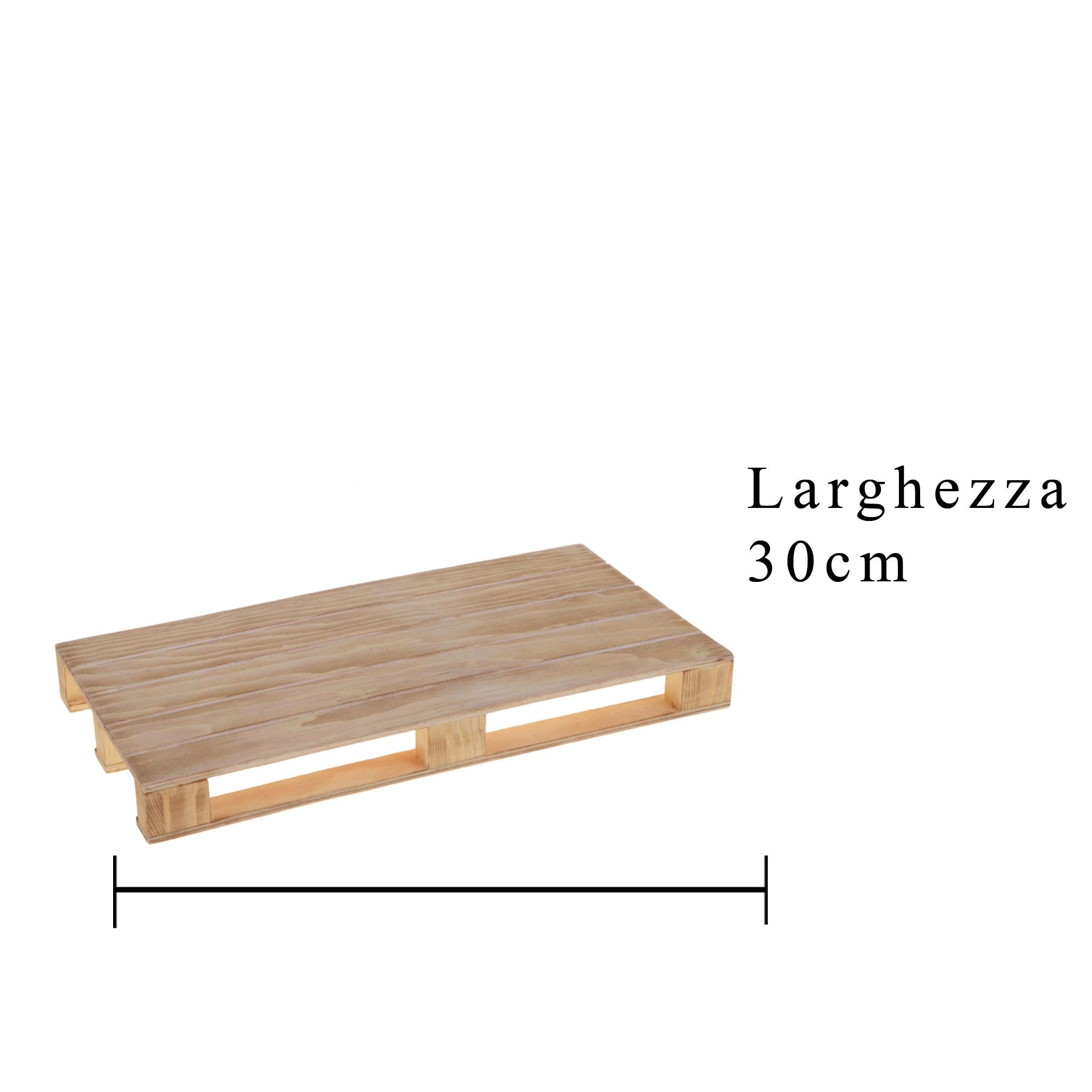 Set 4 Vassoi di pallet Larghezza 30 cm