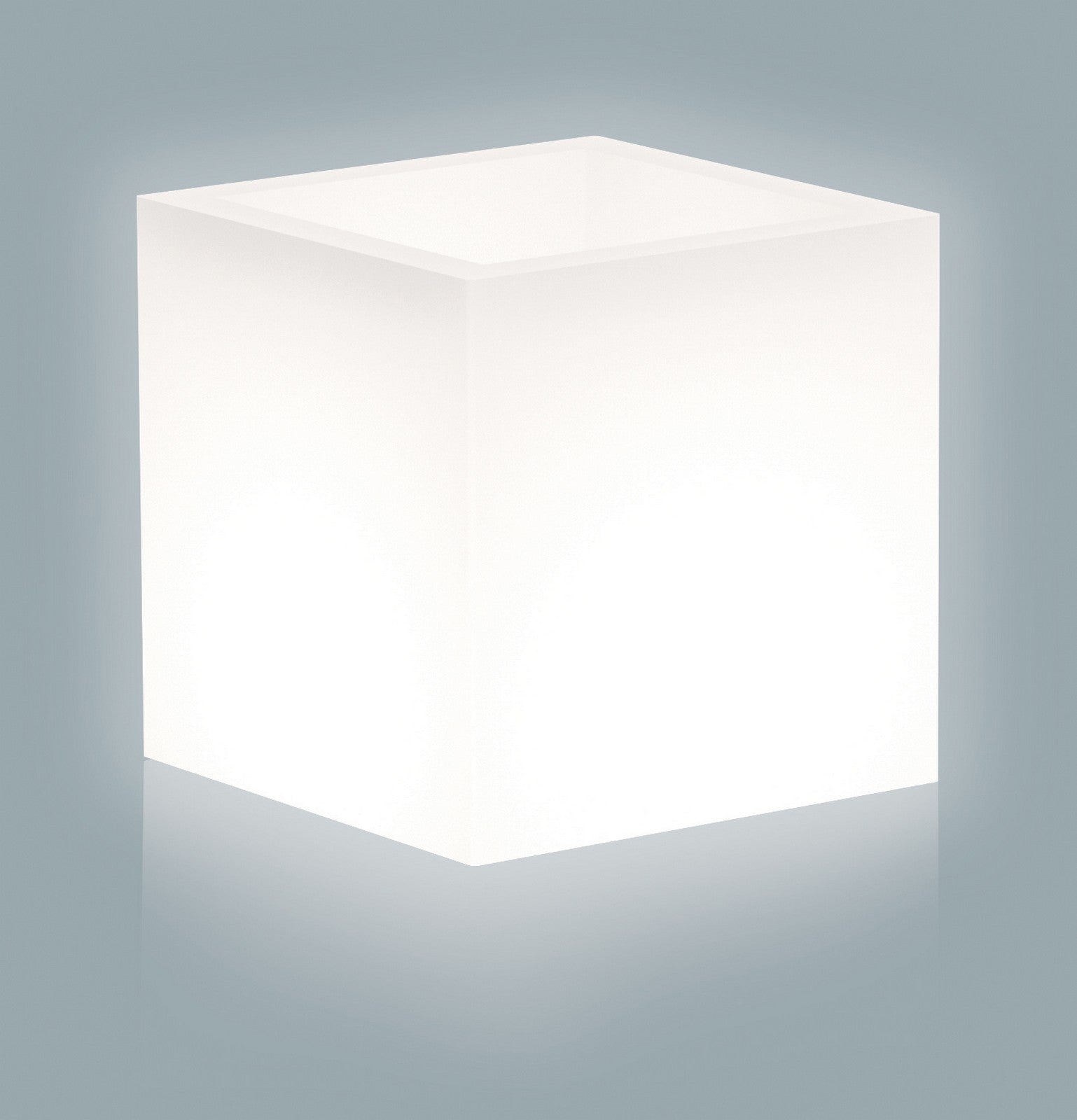 vaso home light cubo cm. 40x40x40h bianco 214