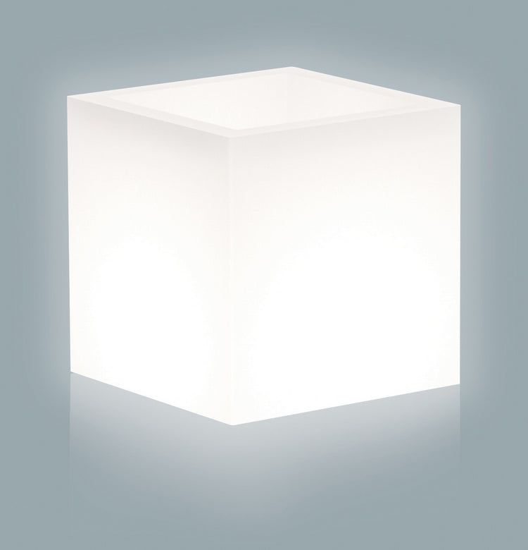 vaso home light cubo cm. 40x40x40h bianco 214