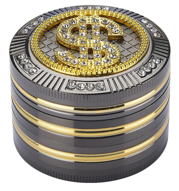 Grinder Ø50 mm 4 Livelli per Spezie Erbe e Tabacco Dollaro