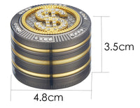 Grinder Ø50 mm 4 Livelli per Spezie Erbe e Tabacco Dollaro