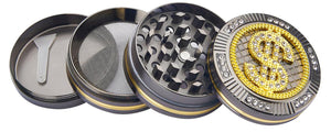 Grinder Ø50 mm 4 Livelli per Spezie Erbe e Tabacco Dollaro