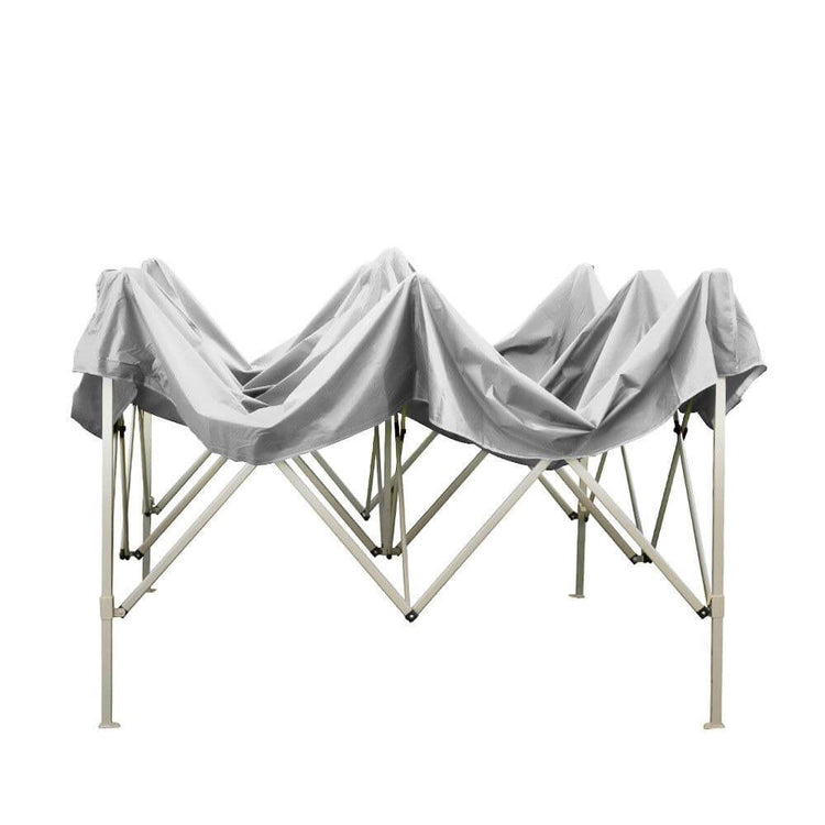 Gazebo Pieghevole 2x2m in PVC Bianco