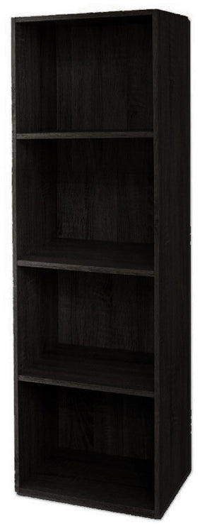 Libreria 4 ripiani 40x29x132 cm in Legno Wengè