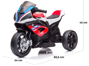 Moto Elettrica per Bambini 12V con Licenza BMW HP4 Sport 3R Rossa