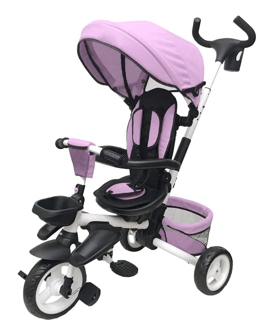 Passeggino Triciclo Pieghevole per Bambini Rosa