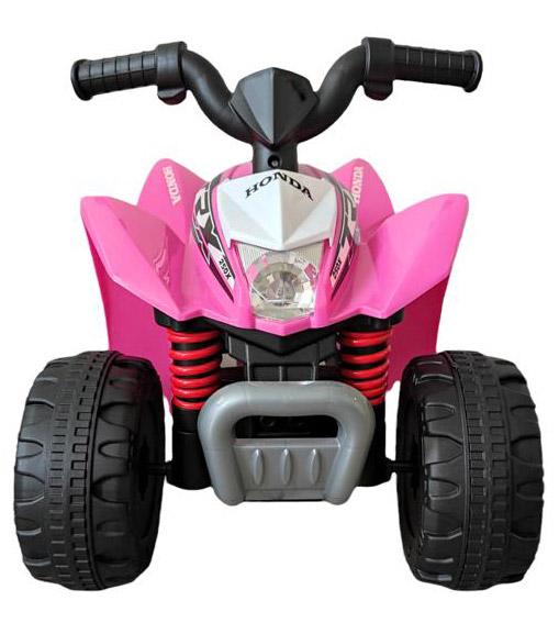 Mini Quad Elettrico per Bambini 6v con Licenza Honda 250X Rosa