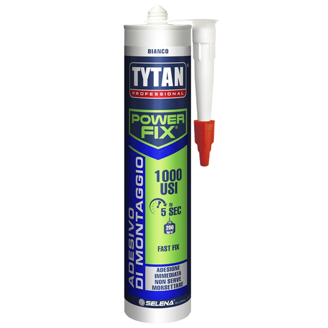 Adesivo di montaggio Colla montaggio assemblaggi Power fix 1000 usi Tytan 1000 usi bianco 300 ml