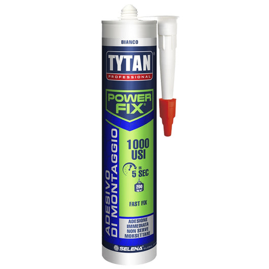 Adesivo di montaggio Colla montaggio assemblaggi Power fix 1000 usi Tytan 1000 usi bianco 300 ml