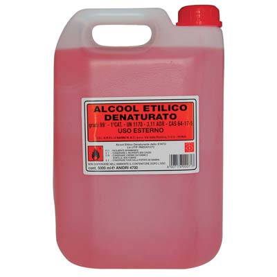 Alcool etilico denaturato 99,9Â° lt 5 (4 pezzi) 