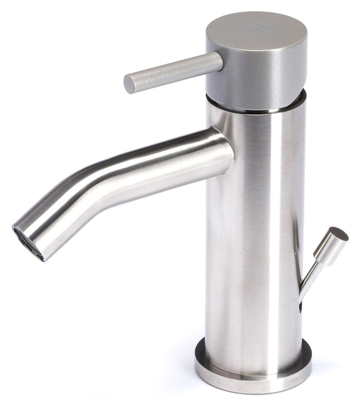 Rubinetto Miscelatore Monocomando Bidet in Acciaio Inox Maniglia Roccia