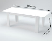 Tavolo Allungabile 160/210x90x75 cm Jesi Cemento Bronx