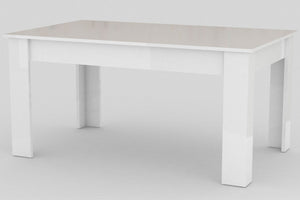 Tavolo Allungabile 90x90/180x75 cm Jesi Bianco Lucido