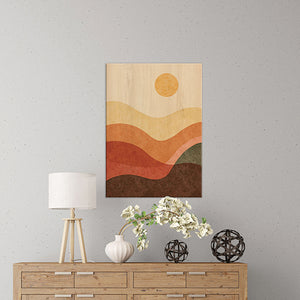 Quadro in Legno Stampato Desert Sun 47x67 *FSC