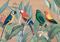 Quadro in Legno Stampato Parrots in the Jungle 47x67 *FSC