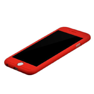 Custodia total protection iPhone 7-Michael Jordan + Pellicola Vetro-Rosso