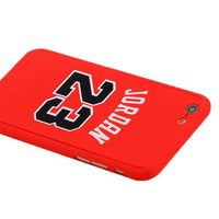 Custodia total protection iPhone 7-Michael Jordan + Pellicola Vetro-Rosso