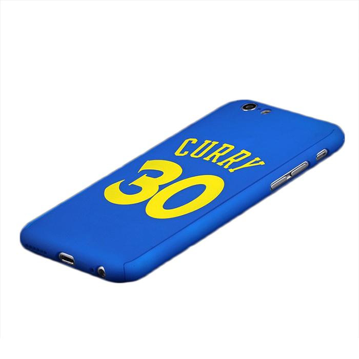 Custodia total protection iPhone 6/6s Plus-Stephen Curry+Pellicola Vetro-Blu