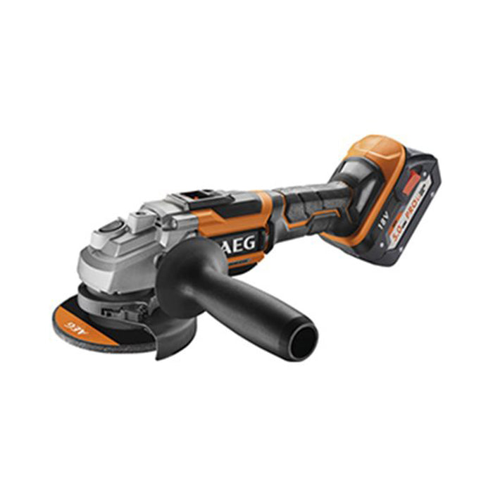 Bews 18-115Bl502C - Smerigliatrice Angolare Brushless Con Elettronica Coretek 18V - 2 Batterie Da 5Ah Al Litio + Valigetta - Aeg