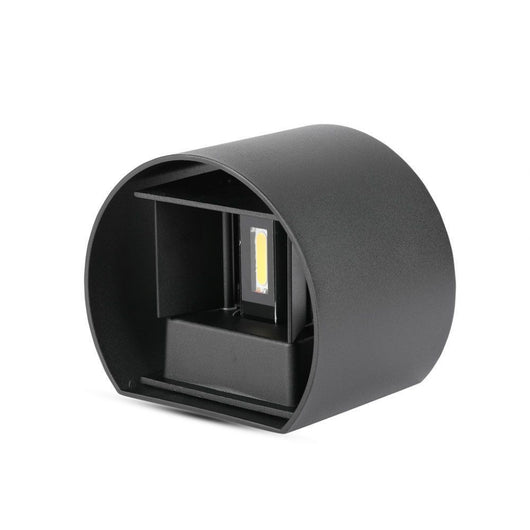 Lampada da parete da 5 W con corpo nero bridglux rotondo rotondo IP65 3000K